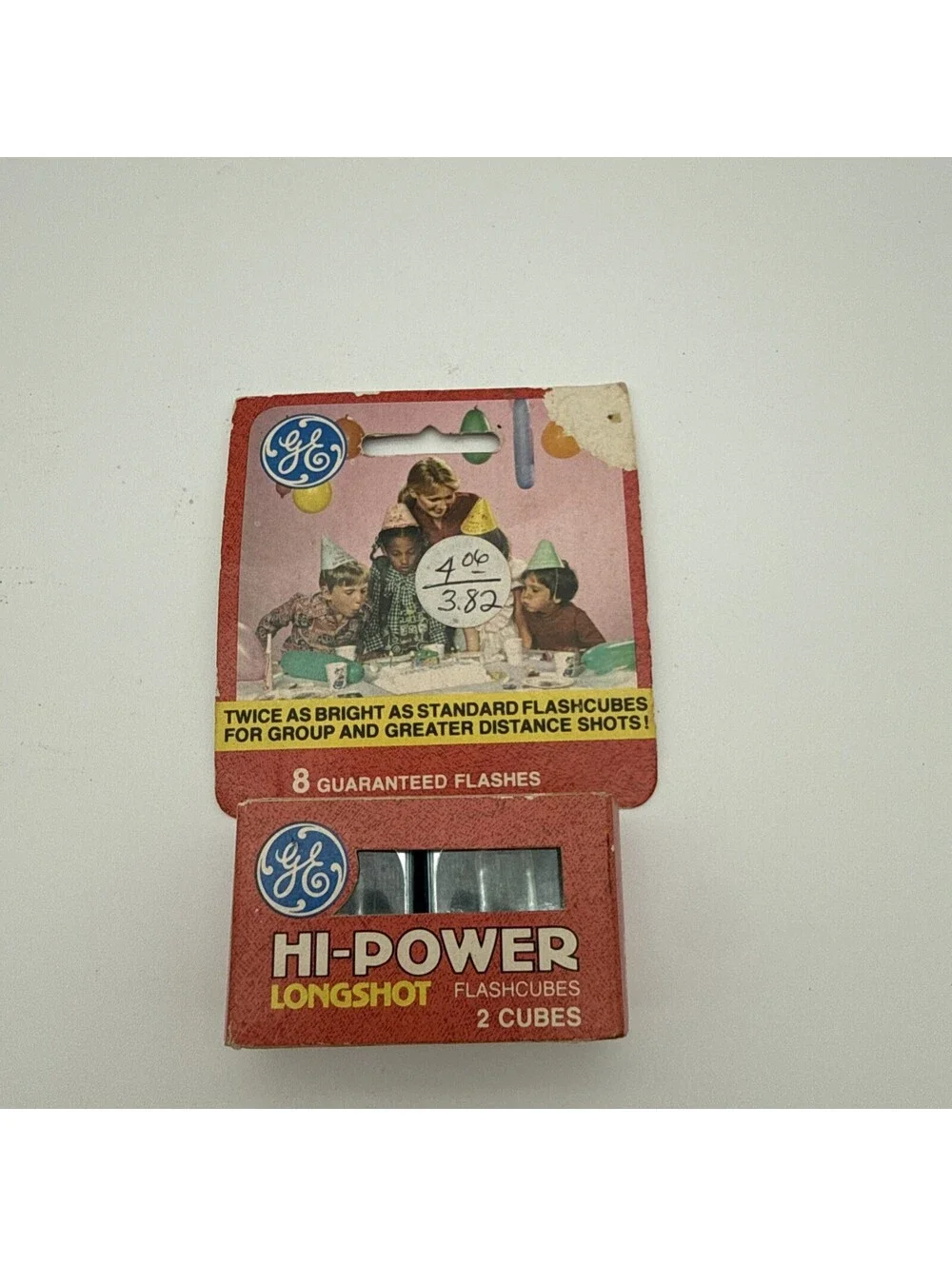 GE HI-POWER FLASH CUBES for Polaroid Focused Flash Cameras in Original Box Two